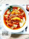 Semur Pedas Telur Ceplok-Kentang-Kol Yummy