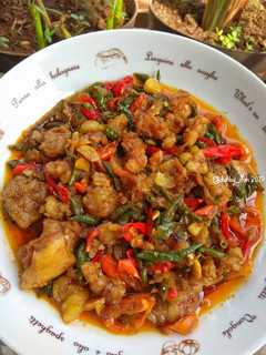 Foto resep Oseng Tetelan Cabe ijo