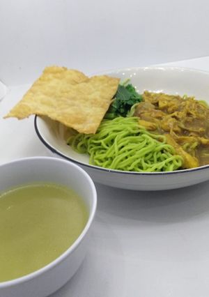 Foto resep Mie Ayam Hijau Simple