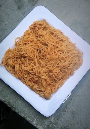 A picture of Chicken Chili Spaghetti 🍝.