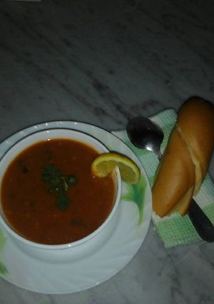 صورة لوصفة حساء الخضار (حريرة)