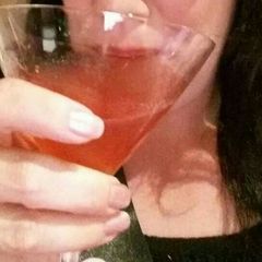 A picture of Vickys Cosmopolitian Cocktail!.