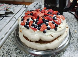 Una foto de Torta Pavlova Versión Argentina