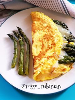 Foto di Omelette di asparagi e asiago