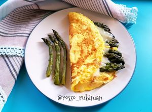 Foto di Omelette di asparagi e asiago