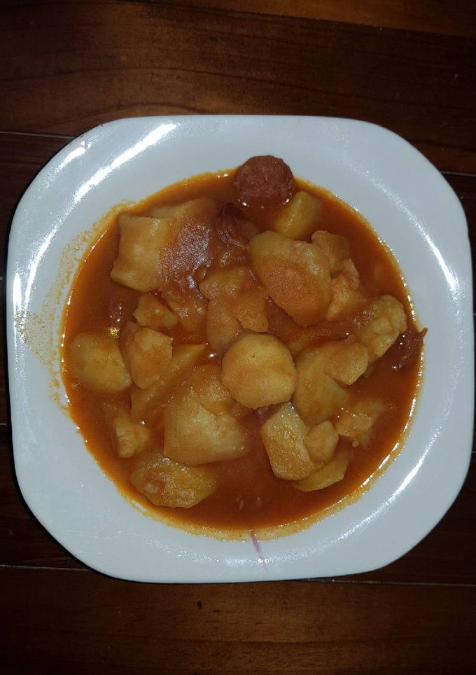 Una foto de Patatas a la riojana