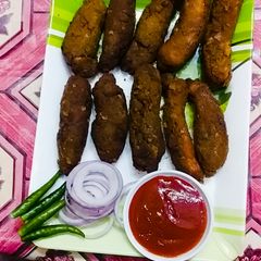 Fish finger fry A picture of Fish finger fry.