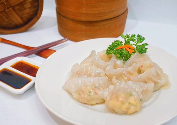 Resep Dim Sum Ayam Dumpling Ayam Hakau Gyoza Oleh Slicecutecake