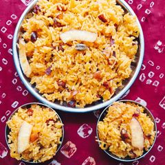 A picture of Meethe Chawal/ Sweet Rice (Basant Panchami Special).