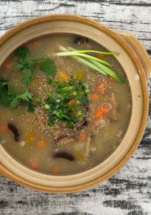 Hình của món Cháo đậu xanh thập cẩm.