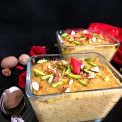 A picture of Jauzi Halwa (Dry Fruits Halwa - Hyderabadi style).