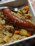 #chalengeconfortfood Chou frisé aux Montbéliard