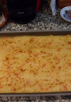 Foto principal de Lasaña de verduras y bechamel de pimientos rojos