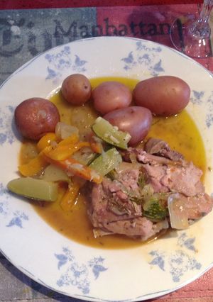 Una foto de Pavo a la olla