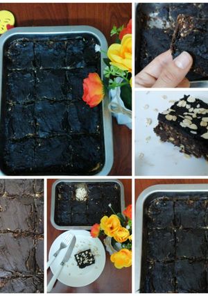 صورة لوصفة كيك الشوفان والبسكويت بدون فرن - No Bake Oatmeal Biscuit Cake
