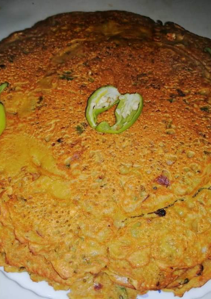 A picture of Besan ki roti.
