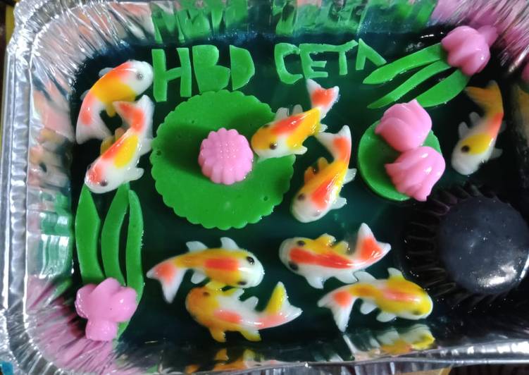 Olahan Puding ikan koi ala ala | Resep Membuat Puding ikan koi ala ala Yang Sedap