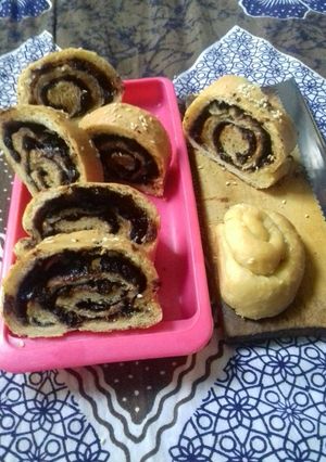 Foto resep Roti gulung kismis coklat