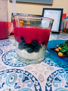 A picture of Magenta Smoothie Parfait.