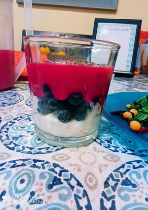 A picture of Magenta Smoothie Parfait.