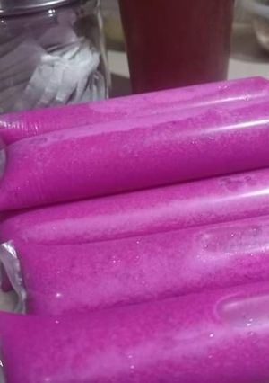 Foto resep Es Lilin Buah Naga