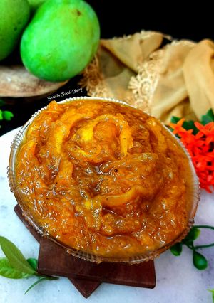 A picture of Aam Chunda or Sweet Mango pickle.