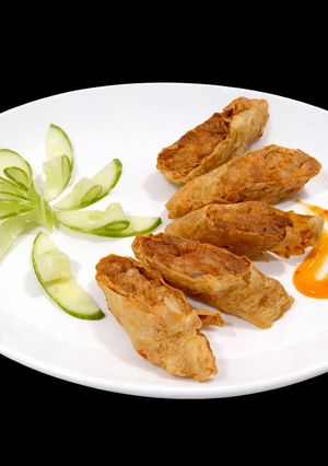 Hình của món SP.0507 - Phù Trúc Cuốn Tôm Chiên.