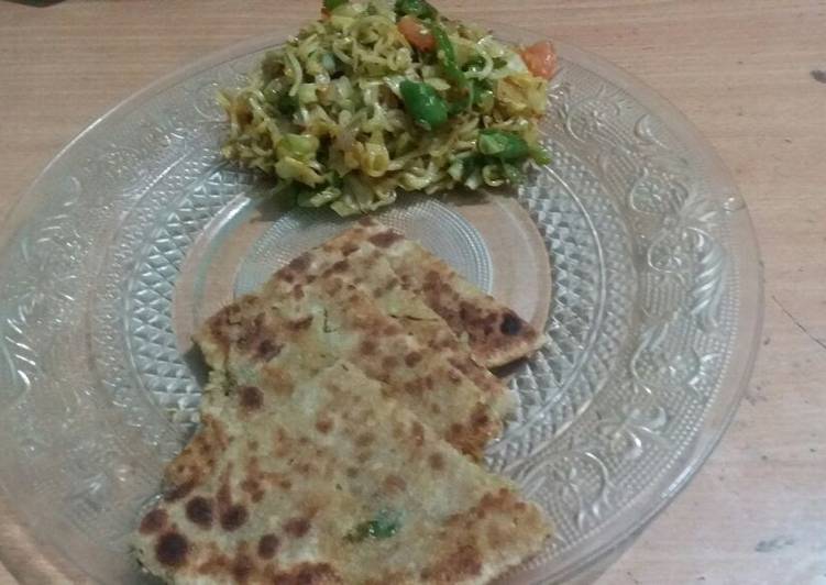 Easiest Way to Prepare Homemade Noodle paratha
