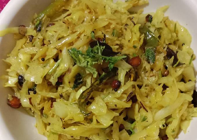 cabbage dry fry