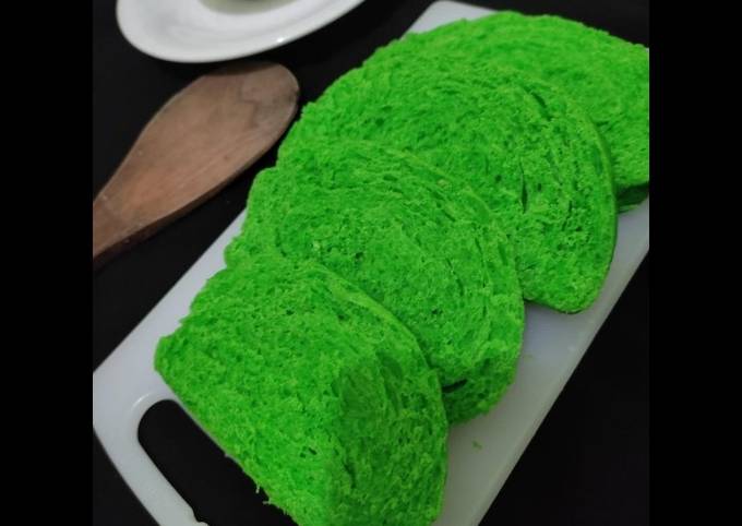 Cara Gampang Menyiapkan Roti tawar kukus pandan tanpa ulen yang Sempurna