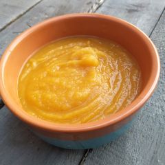 A picture of Easy 4 ingredient sweet potato and carrot soup.