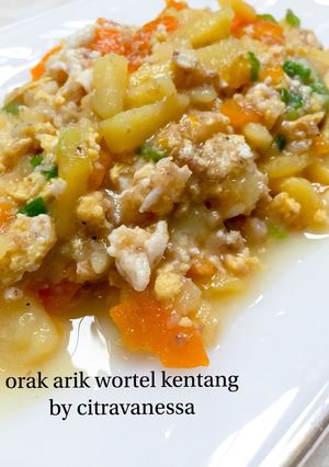 Foto resep Orak arik wortel kentang versi balita