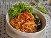 Gambar mie kering berkuah