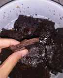 Brownie de banana y cacao😋