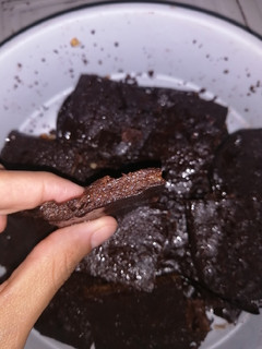 Una foto de Brownie de banana y cacao😋