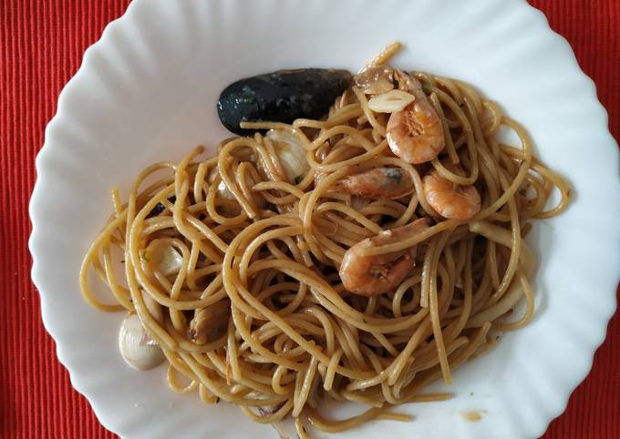 Espaguetis a la marinera Receta de Nando- Cookpad