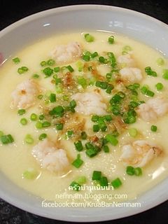 รูปของ ไข่ตุ๋นกุ้งสด