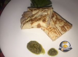 Una foto de Tortilla doble invertida