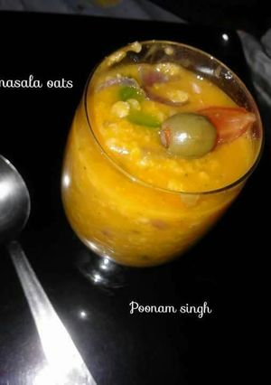 A picture of Masala oats.