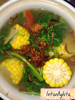 Foto resep Sayur Bening Bayam + Jagung