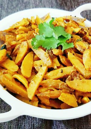 A picture of Jackfruit seed sabji.