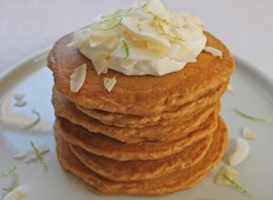 Foto de Panquecas de Coco e Lima | Pequeno-almoço, Lanche ou Sobremesa 😍