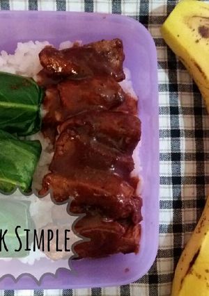 Foto resep Inspirasi Bekal : ** BBQ Steak Simple **