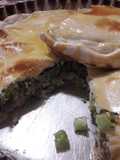 Tarta de brócoli, jamón y queso