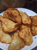 Empanadillas de col, pollo y frankfurt