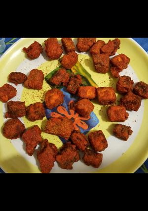 A picture of Roasted paneer.