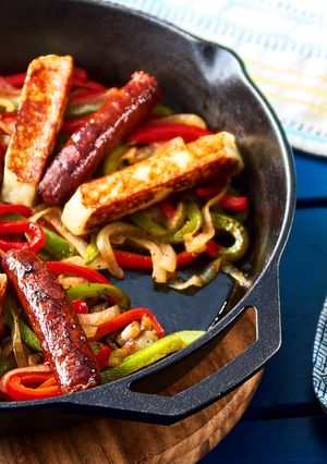 Una foto de Fajitas de Chorizo con Queso