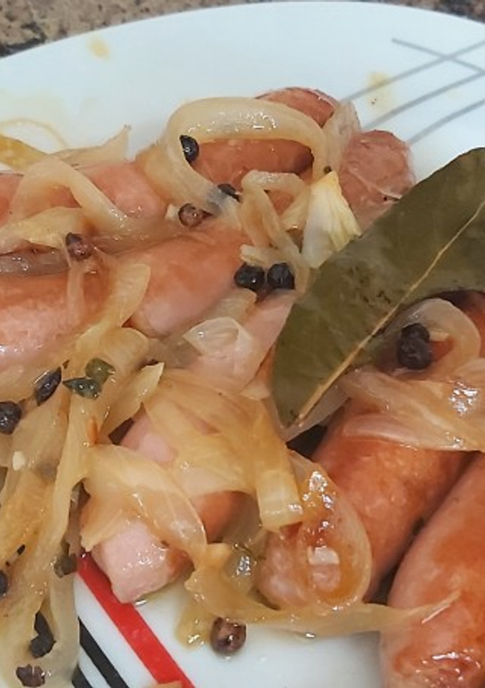 Una foto de Salchichas al vino