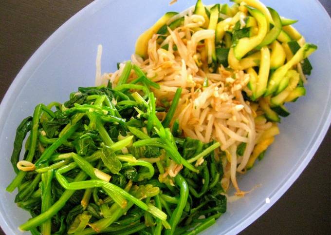 Basic Namul Banchan (Korean Sesame-Garlic Vegetable Side Dish)