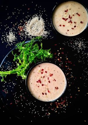 A picture of Foxtail Millet veggies soup.